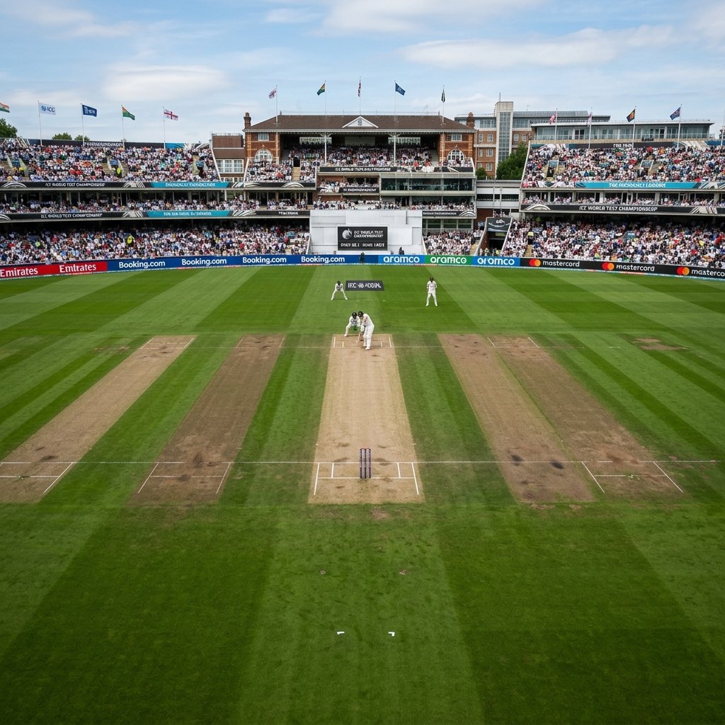Cricket pitch square