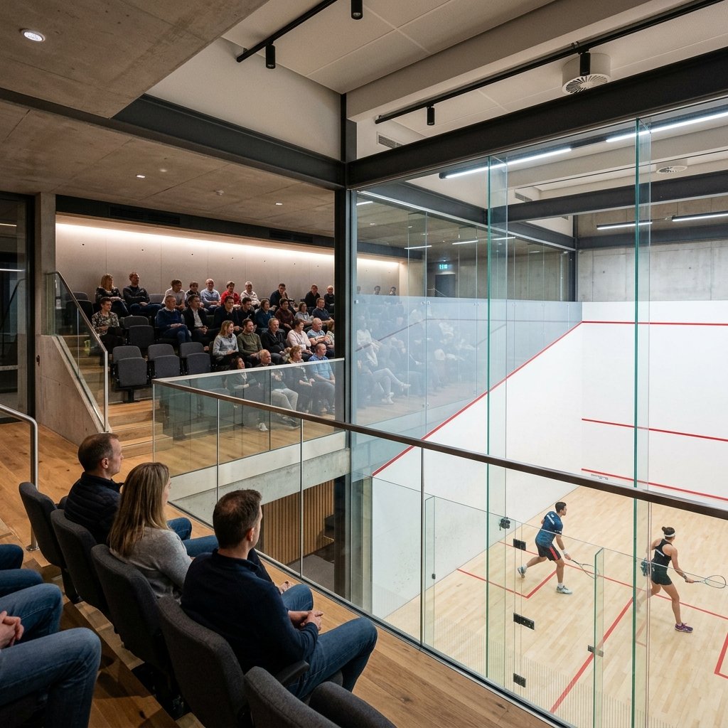 Indoor Squash Spectator Viewing Gallery